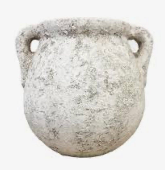 Amber Textured Ceramic Urn