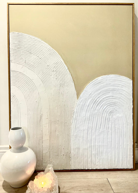 Mustard Arch Textured Art