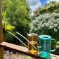1L Ribbed Aqua Jugs