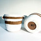 Tony Terracotta & White Urn Pot