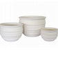 White Terracotta Coastal Ring Pot
