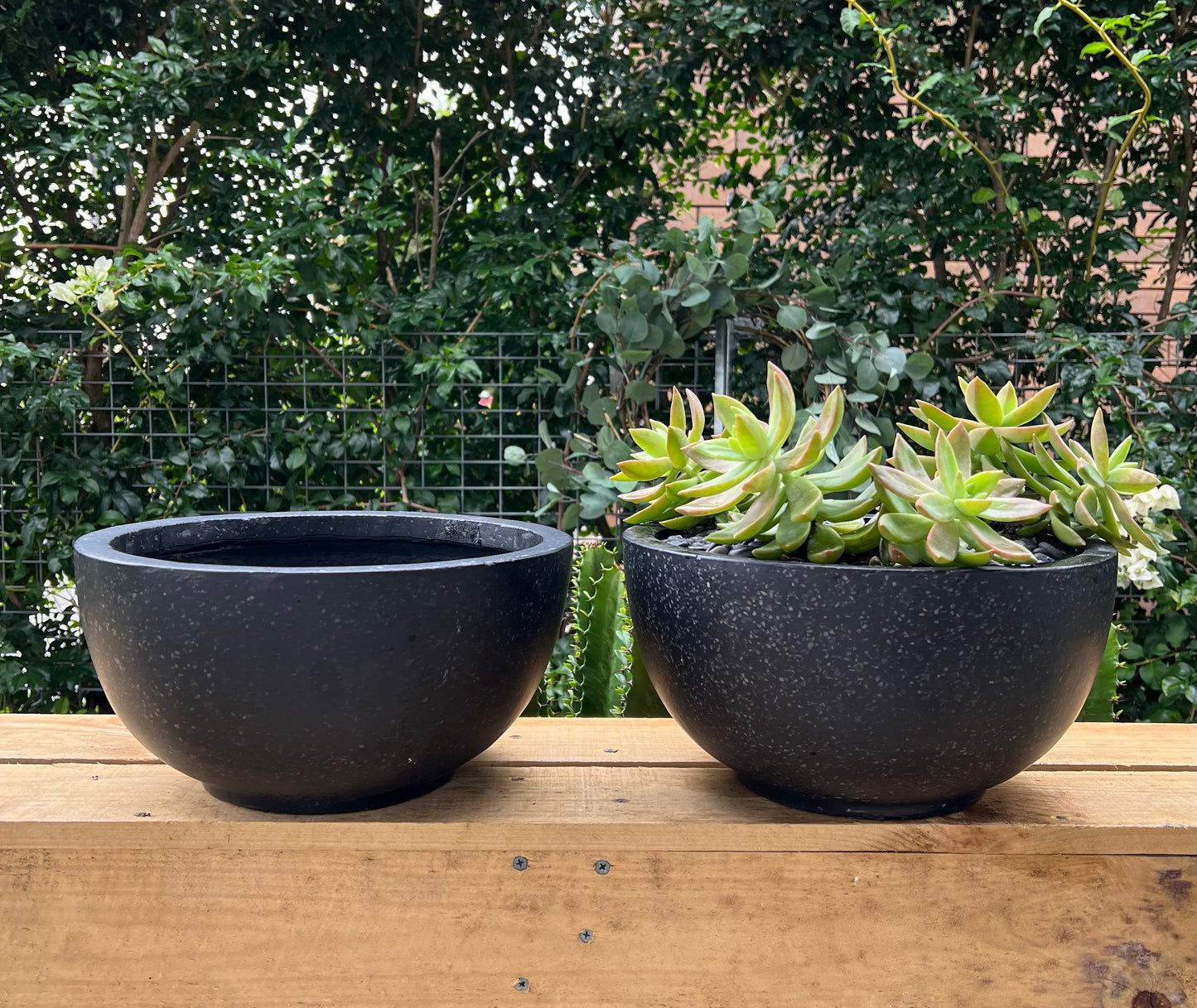 Terrazzo Fibrestone Black Bowl