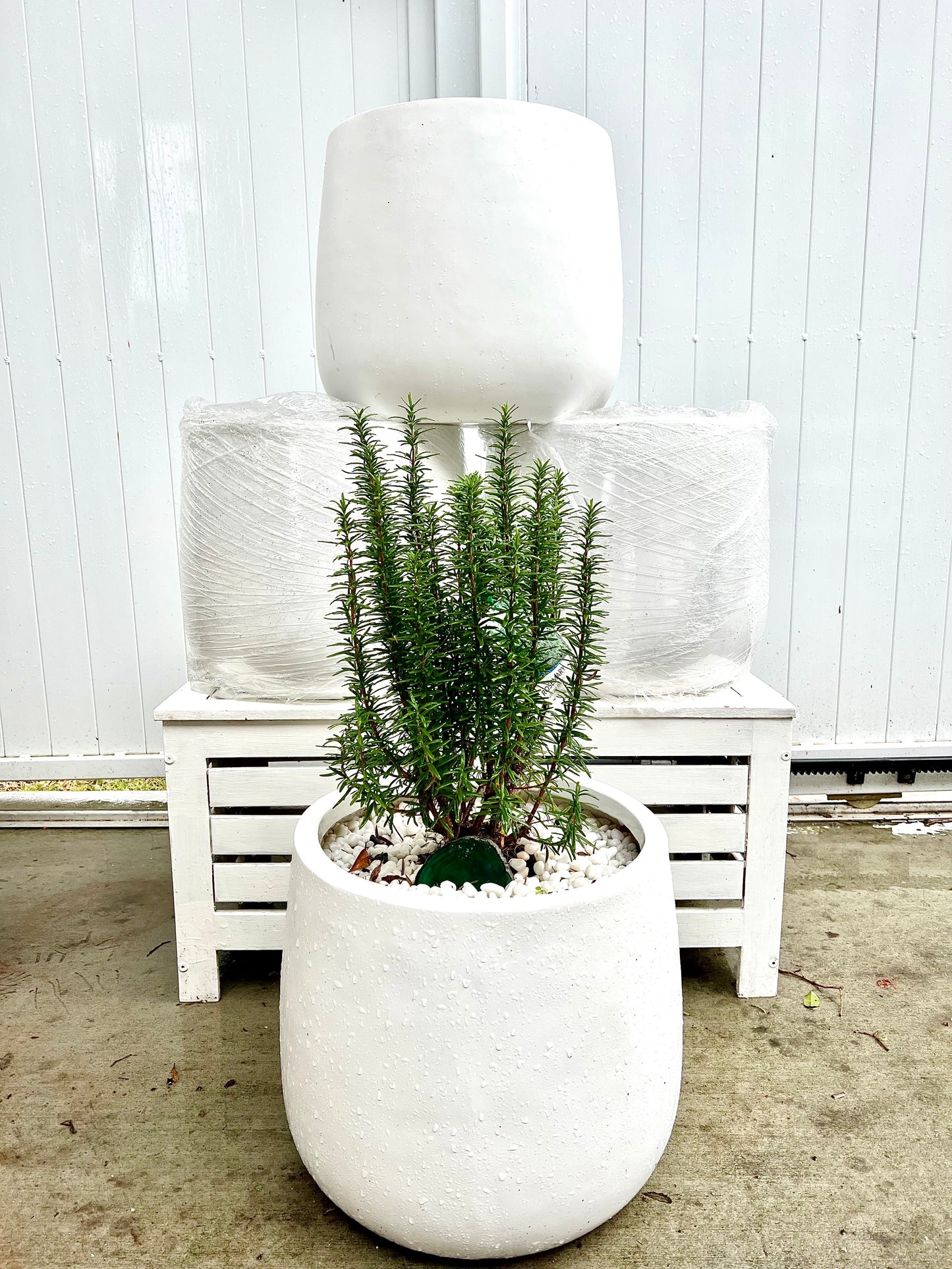 Fibrestone White - Duffey Pots