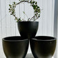 Fibrestone Black - Egg Pot (Small & Medium)